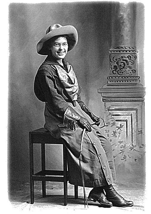 Claire Marie Hodges_seated Portrait of Claire Marie Hodges, first NPS ranger