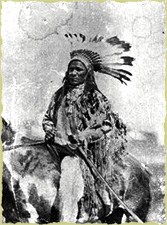 Crow-Flies-High on horseback (Courtesy of State Historical Society of North Dakota) Crow-Flies-High on horseback (Courtesy of State Historical Society of North Dakota)