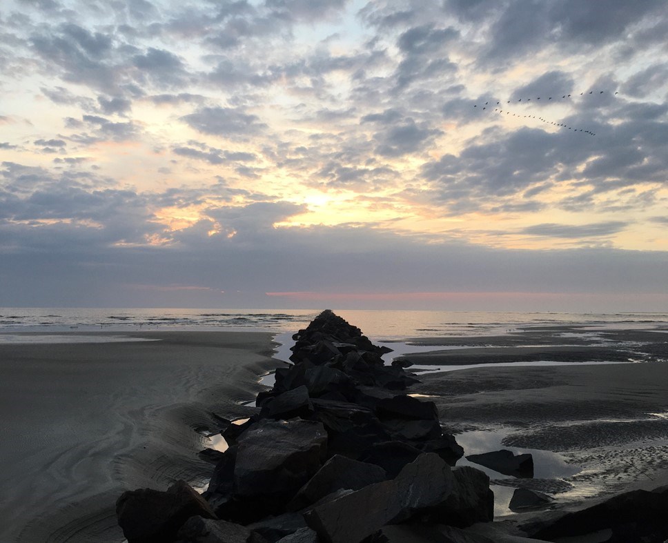 Cumberland Island National Seashore sunrise Sunrise at the jetty on CUIS on the south end of the island.