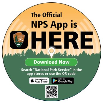 Promotional decal and logo for the NPS app Promotional decal and logo for the NPS app
