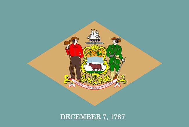 State flag of Delaware, CC0 State flag of Delaware, CC0