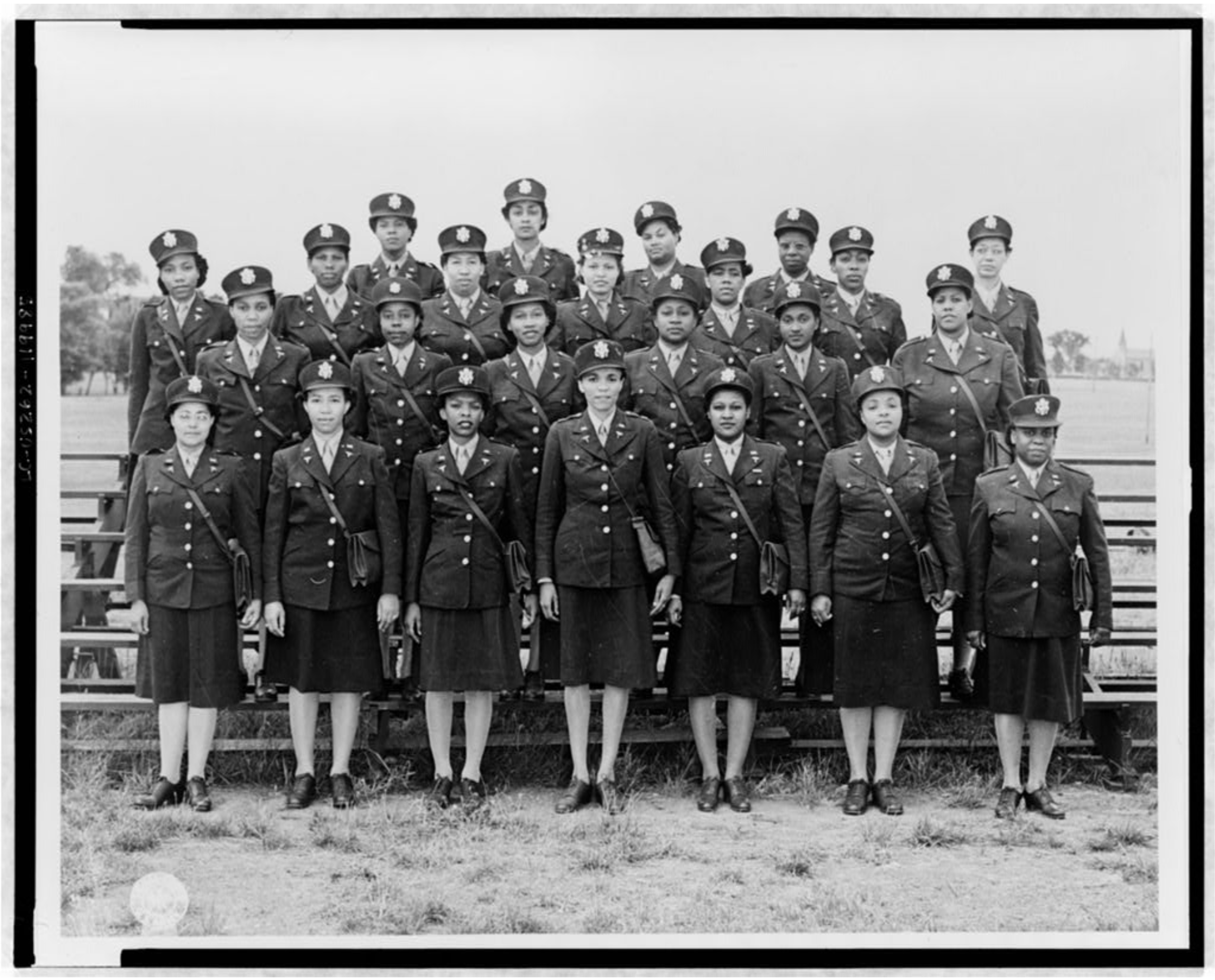 Twenty-four of the first contingent of Negro nurses assigned to the European Theater of Operations.