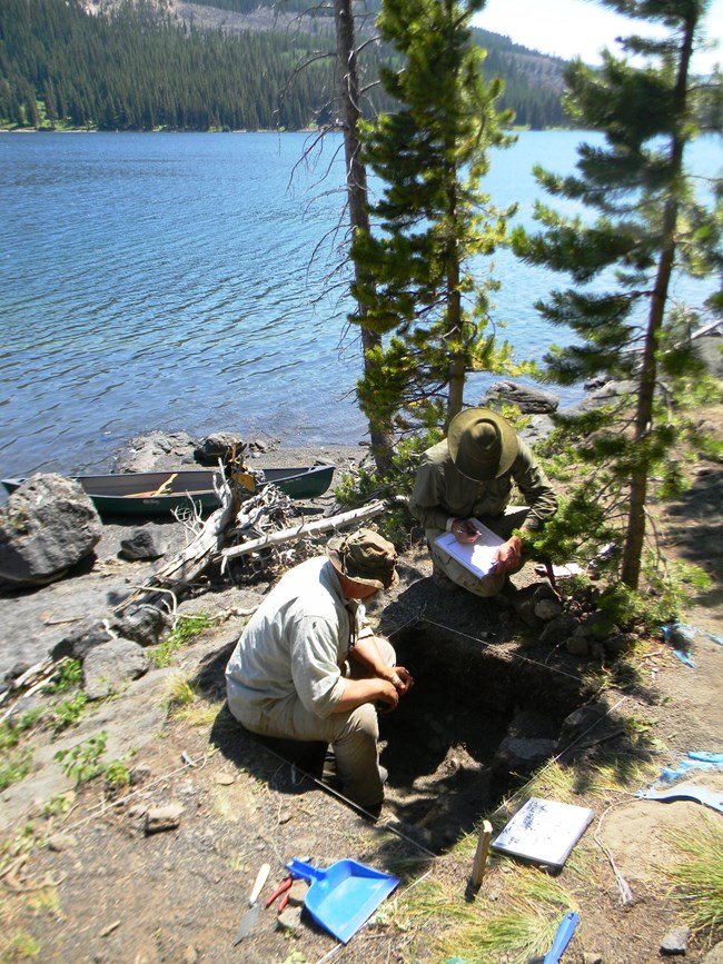 Figure 3. Excavations by University of Montana at Flat Mountain Arm.