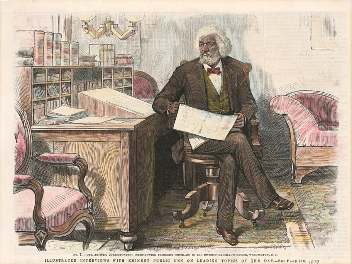 A lithographic print of Frederick Douglass, ca. 1879. Smithsonian