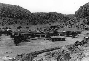 A portion of Fort Davis ca. 1888. Photograph courtesy of Fort Davis National Historic Site. A portion of Fort Davis ca. 1888. Photograph courtesy of Fort Davis National Historic Site.