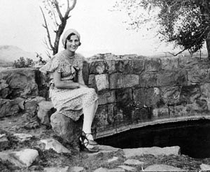 The spring enclosure ca. 1930. Photograph probably by Frank Higgins, courtesy of Fort Davis National Historic Site.