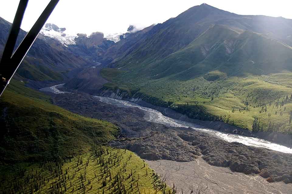 the debris flow from White River, WRST