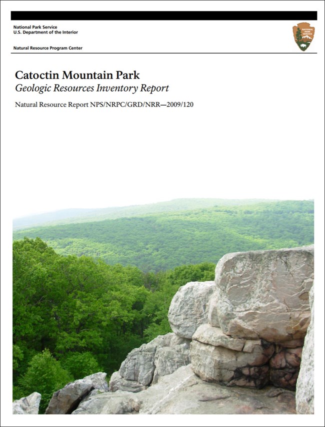 catoctin mountain gri report cover with image of park landscape