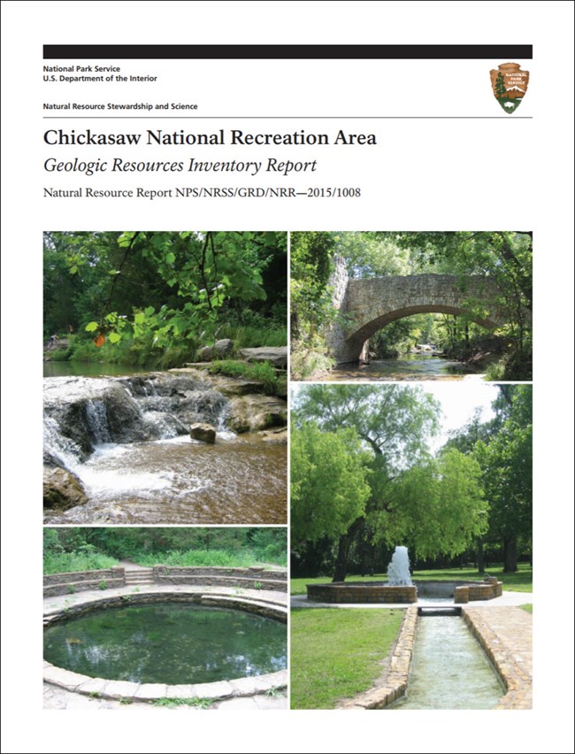 chickasaw gri report cover with park landscape images