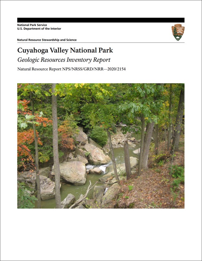 gri report cover with a photo of a park river