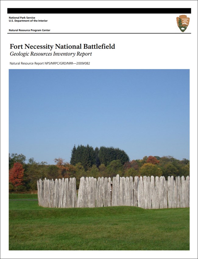 fort necessity gri report cover with photo of board fence and trees