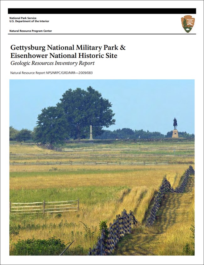 gettysburg report cover with landscape image
