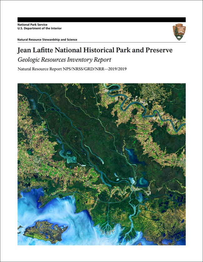 image of report cover with vertical aerial photo of coast and wetlands