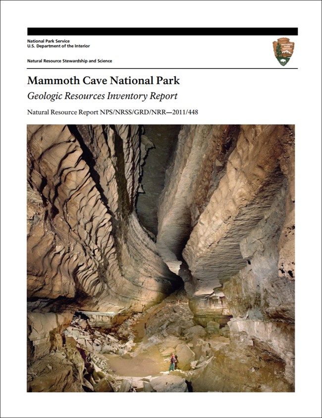 link to mammoth cave report download site image of mammoth cave report cover with cave passage image