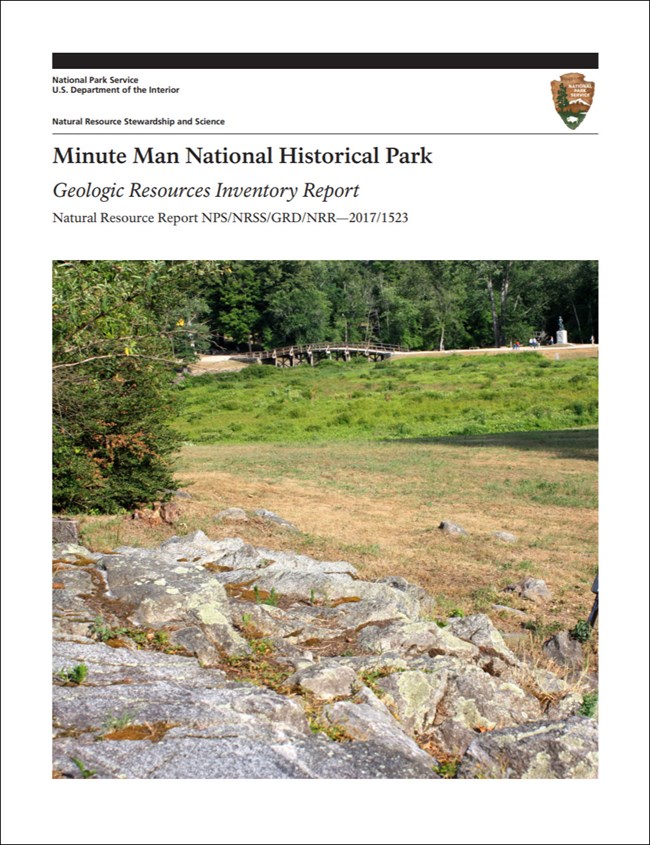 image of minute man gri report cover with photo of stream and bridge