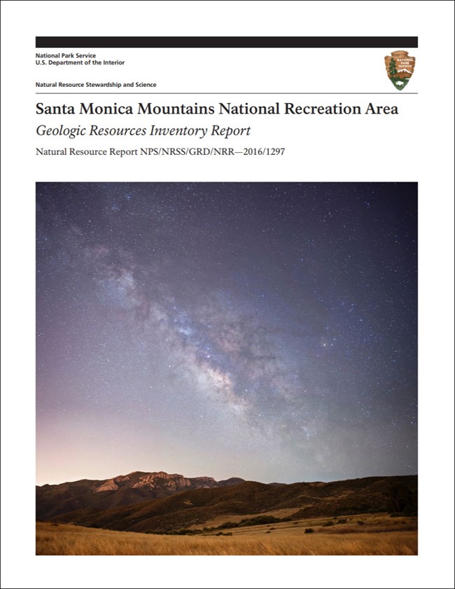 link to park gri report download site image of park gri report cover with photo of night sky
