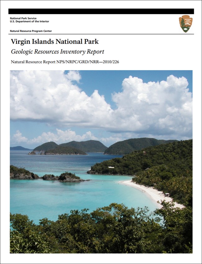image to virgin islands national park gri report cover with photo of islands and coast