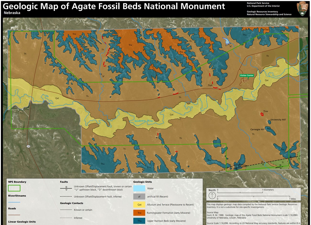 link to agate fossil beds geologic map