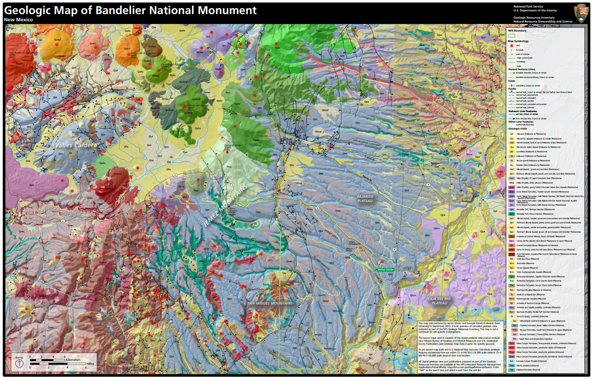 NPS Geodiversity Atlas—Bandelier National Monument, New Mexico (U.S. National Park Service)
