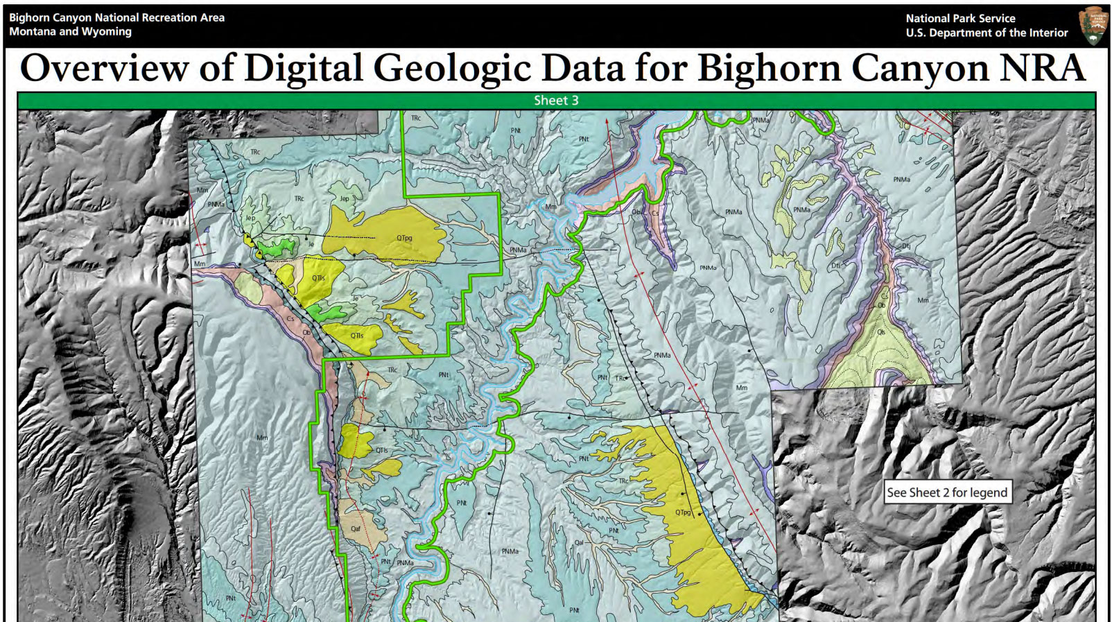 Big Horn County Wyoming Gis Nps Geodiversity Atlas—Bighorn Canyon National Recreation Area, Montana And  Wyoming (U.s. National Park Service)