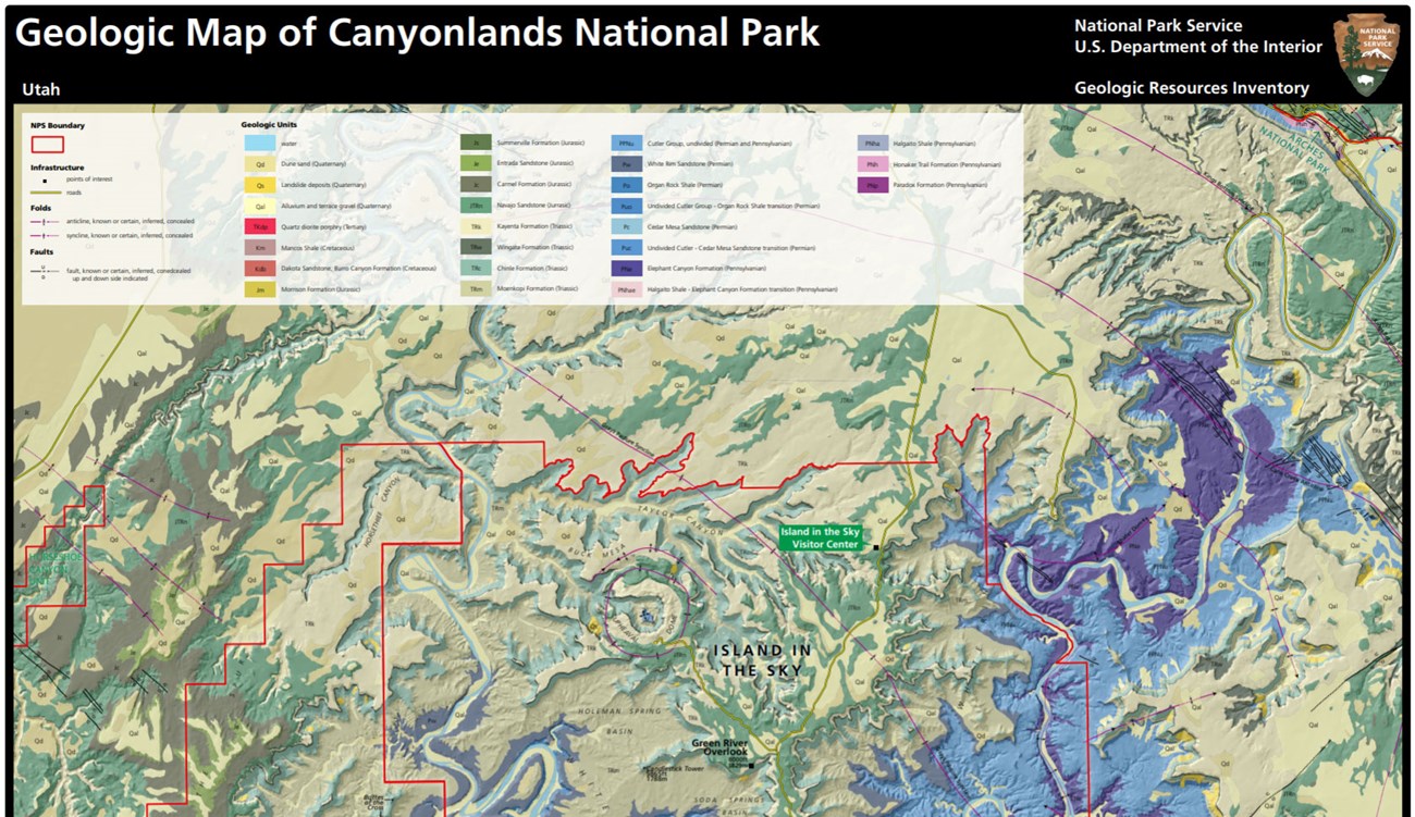 image of canyonlands gri geologic map