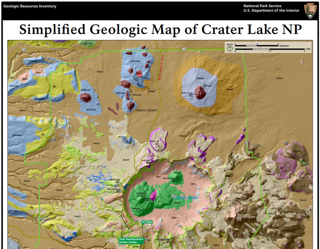 NPS Geodiversity Atlas—Crater Lake National Park, Oregon (U.S. National 