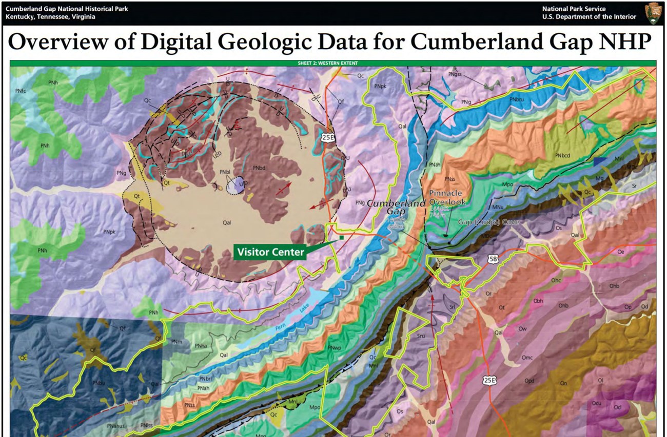 NPS Geodiversity Atlas—Cumberland Gap National Historical Park, Kentucky,  Tennessee, and Virginia (U.S. National Park Service)