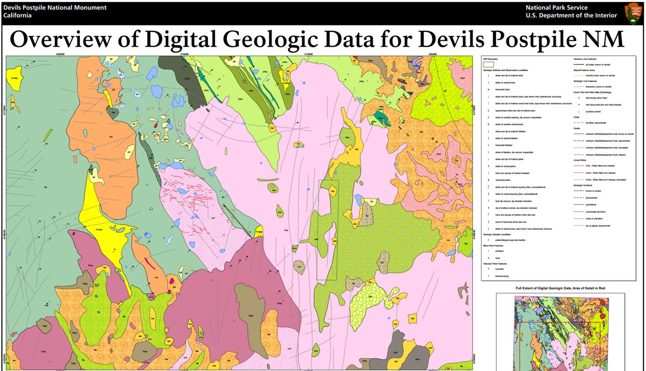 image of devils postpile geologic map