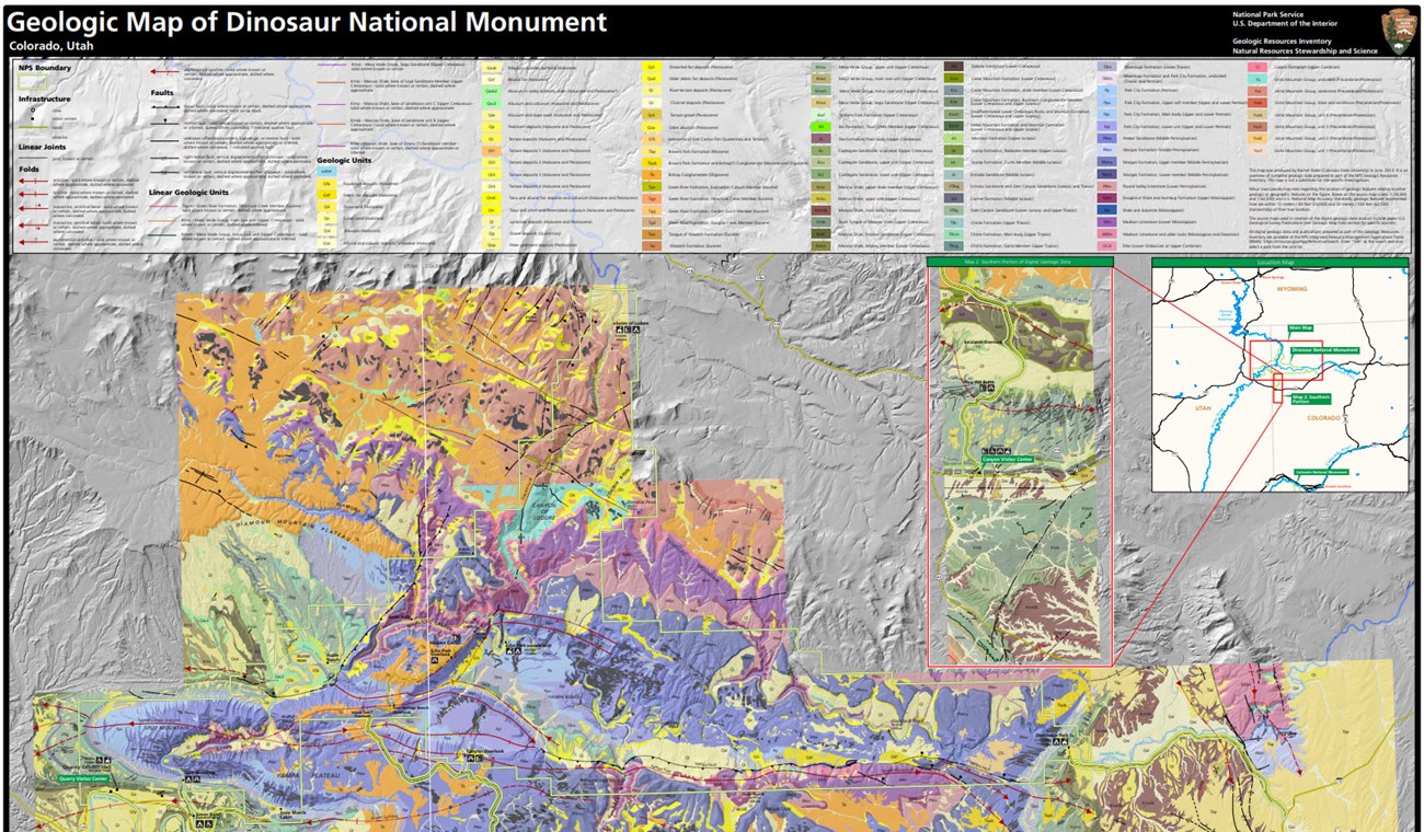 image of dinosaur gri geologic map