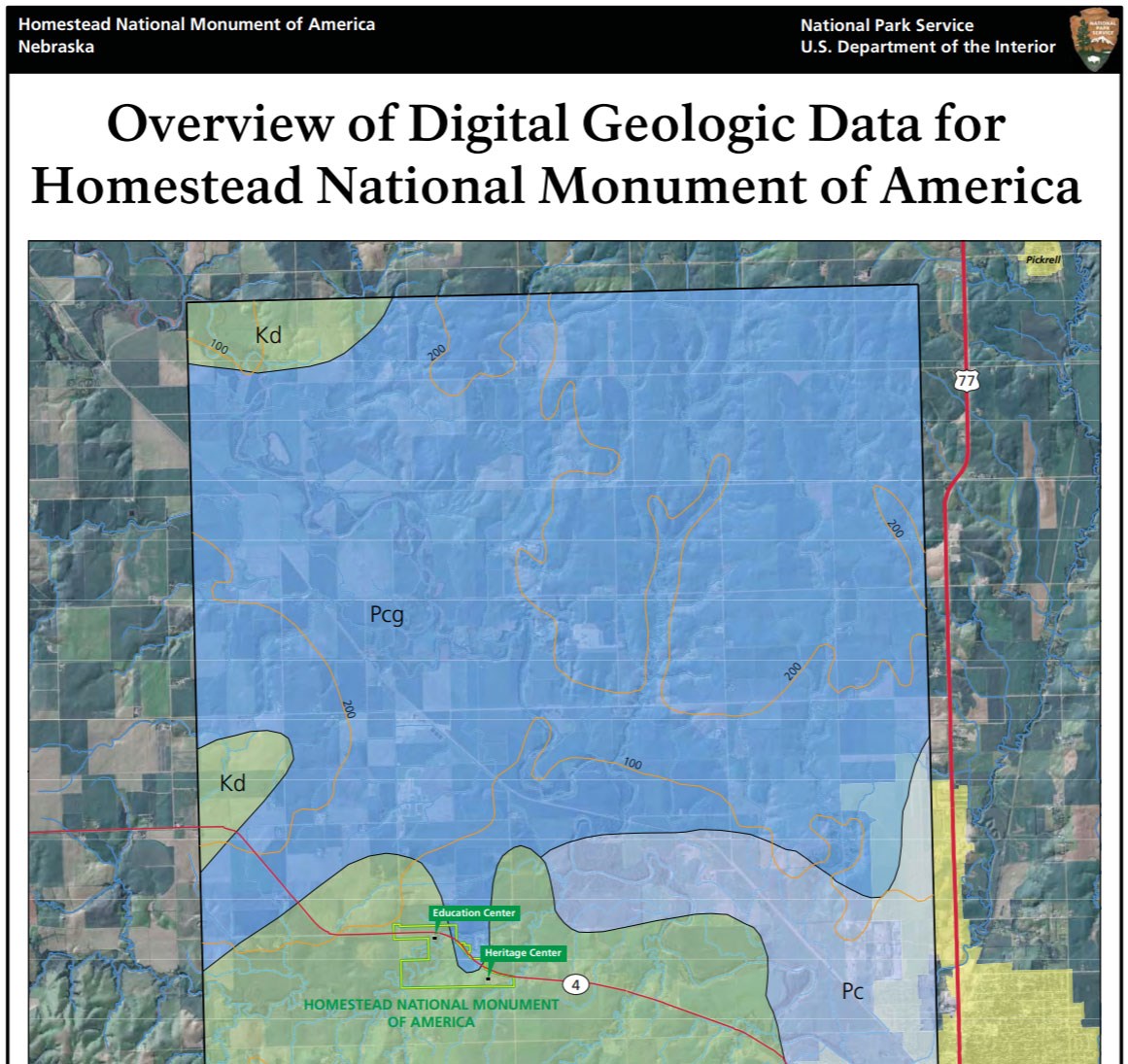 image of homestead gri geologic map