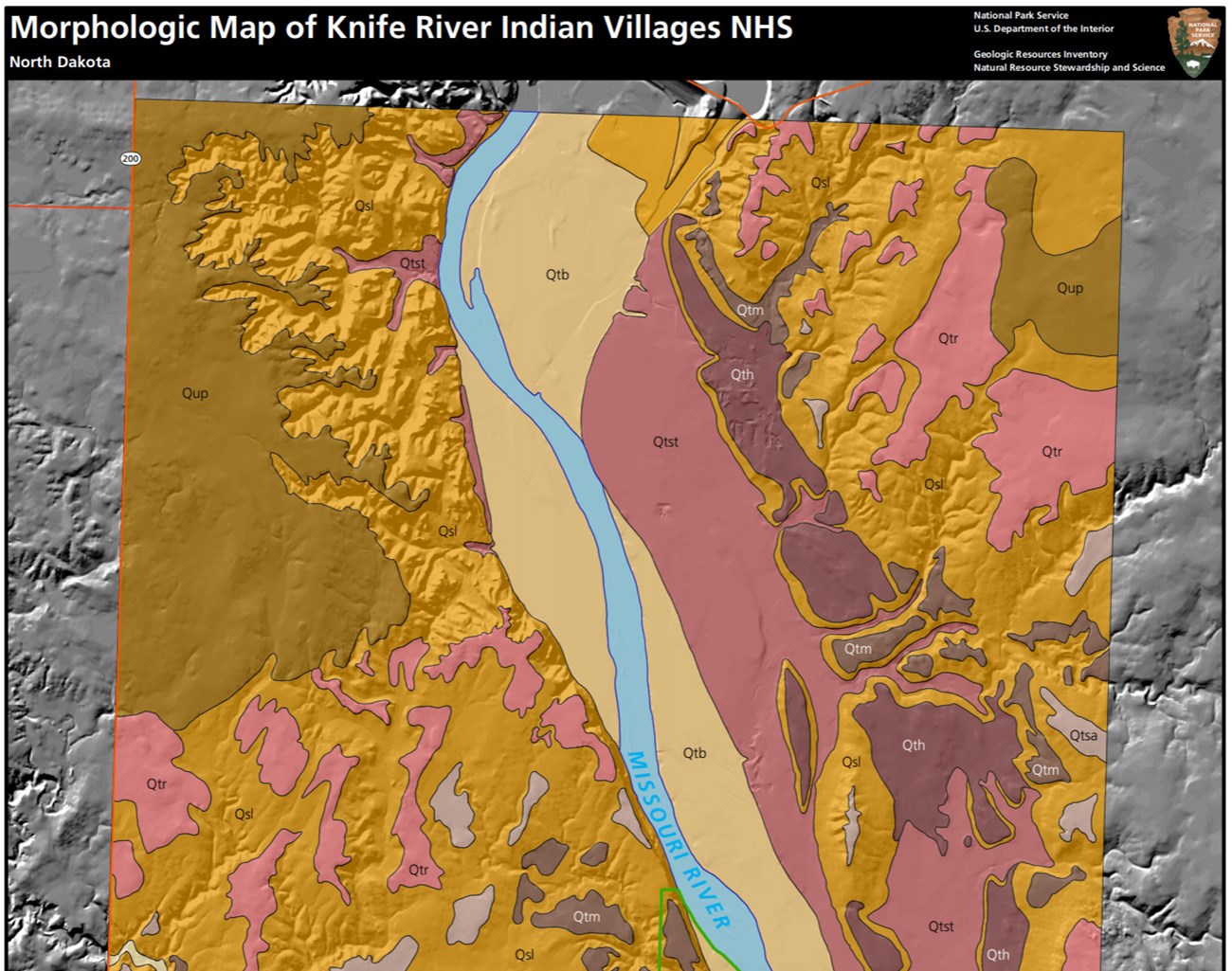 image of park gri geomorphic map