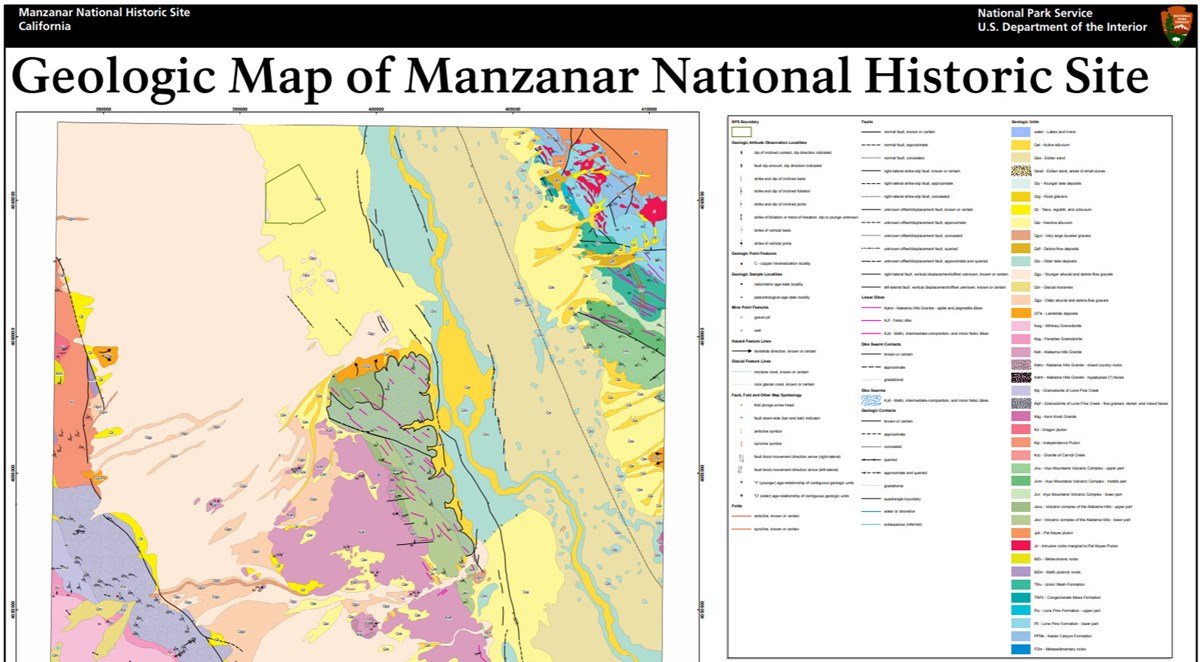 image of manzanar gri geologic map