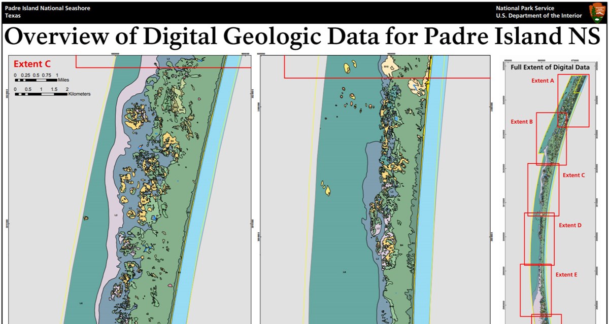 image of padre island gri geologic map