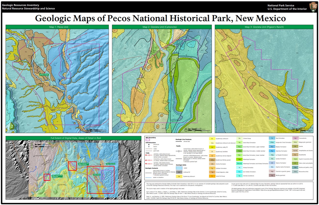 image of pecos gri geologic map