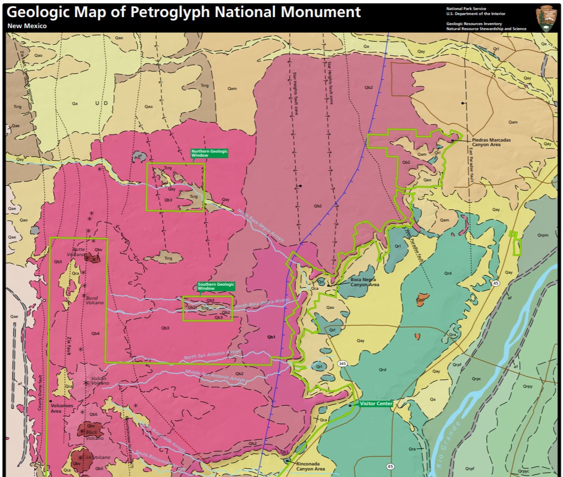 image of petroglyph gri geologic map