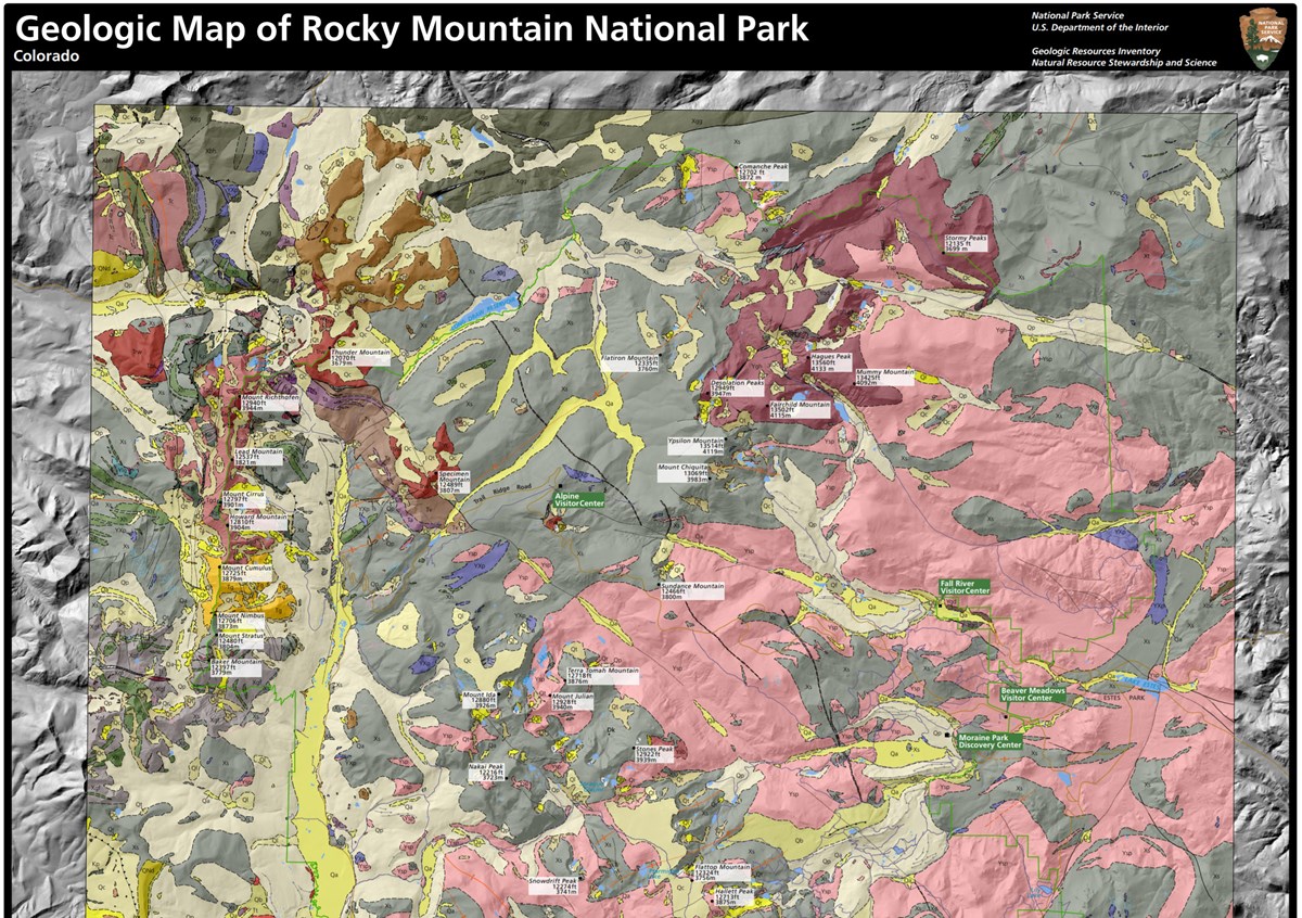 Rocky Mountain Park Map Nps Geodiversity Atlas—Rocky Mountain National Park, Colorado (U.s.  National Park Service)