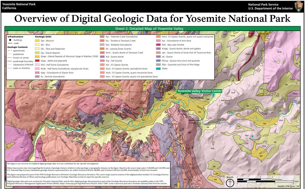 image of yosemite gri geologic map