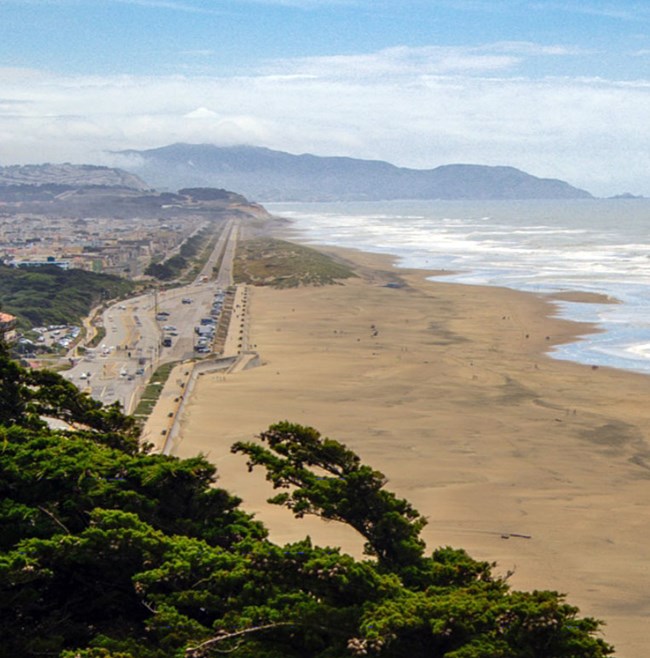 view of coastline at Ocean Beach
