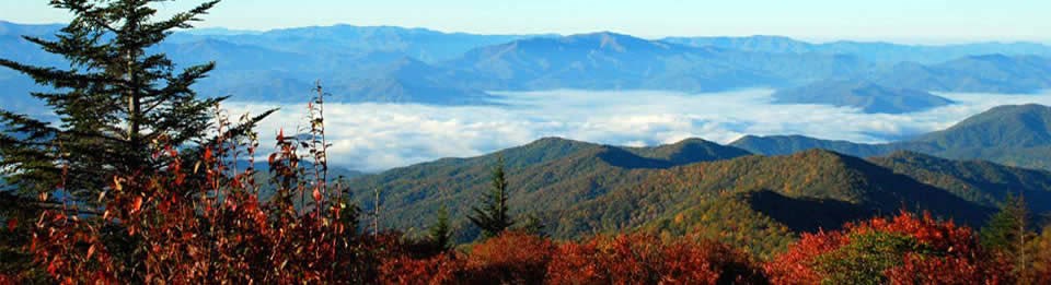 panorama of valley and ridge