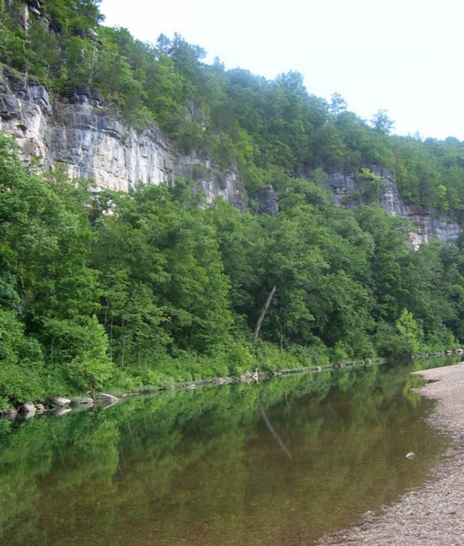 river and bluffs