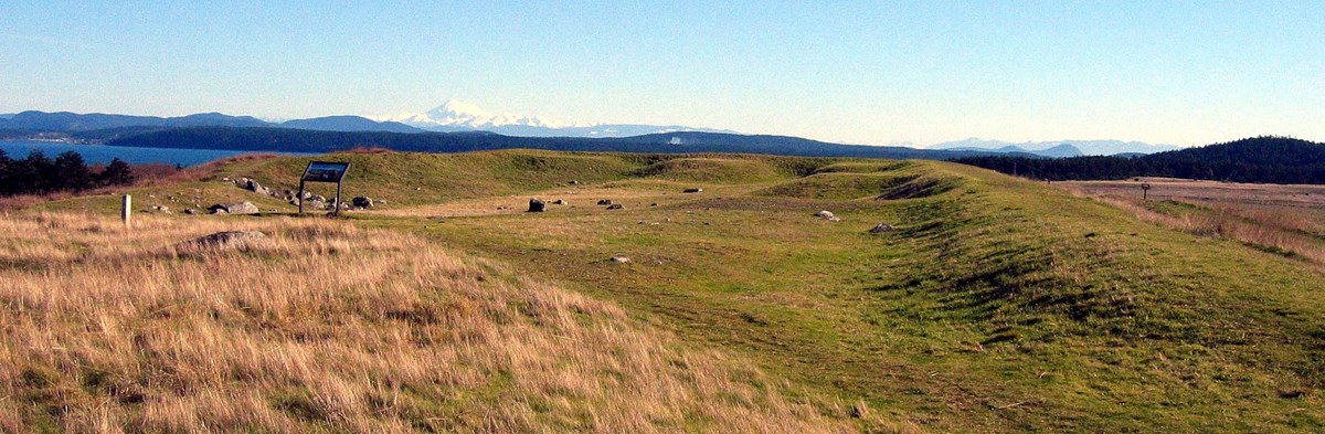 The Redoubt and the prairie beyond.