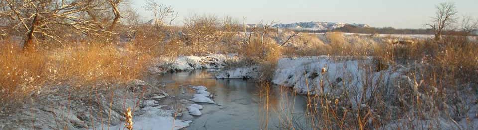 Washita River in winter