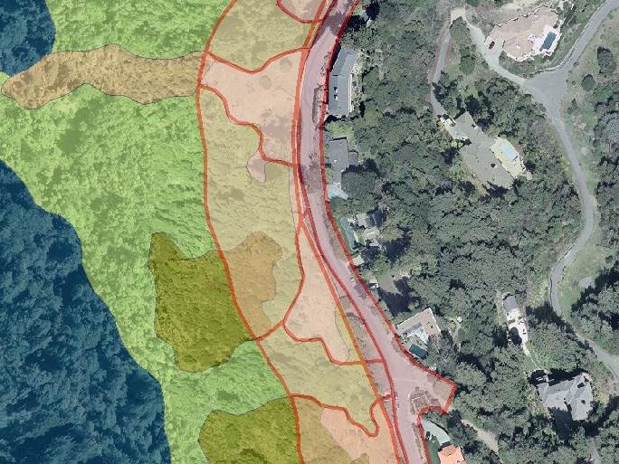 Example of mapped vegetation community polygons