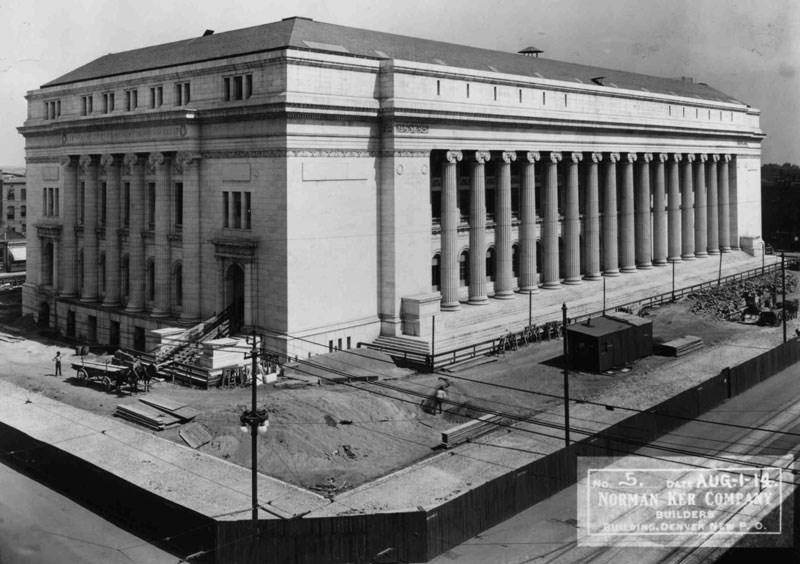 outside of a courthouse with columns.