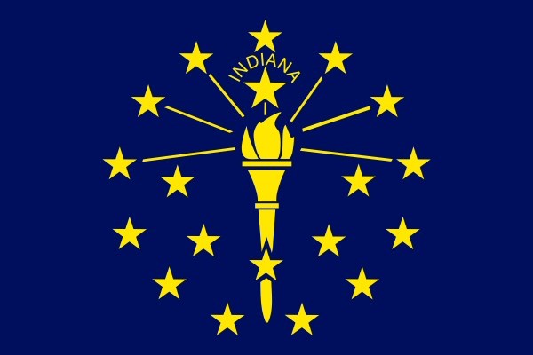 indiana state Indiana state flag