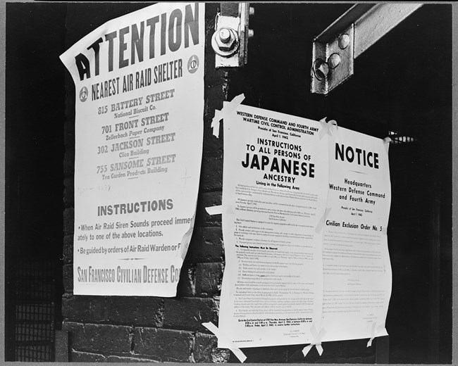 Japanese Removal Order by Dorothea Lange LoC