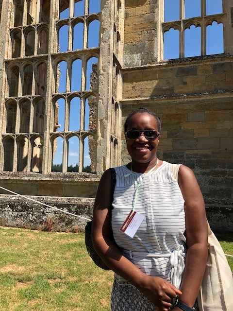 Kim Robinson at Cowdray Heritage, the ruins of one of England’s most important early Tudor houses. Kim Robinson at Cowdray Heritage, the ruins of one of England’s most important early Tudor houses.