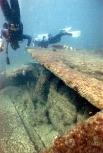 Divers at USS Massachusetts