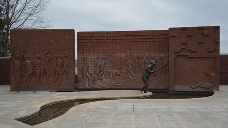 memorial at national POW museum at Andersonville NPS National Prisoner Of War Memorial at Andersonville NPS photo