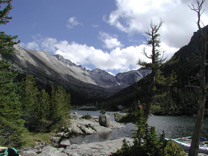 Mills Lake, Rocky Mountain National Park, Colorado.